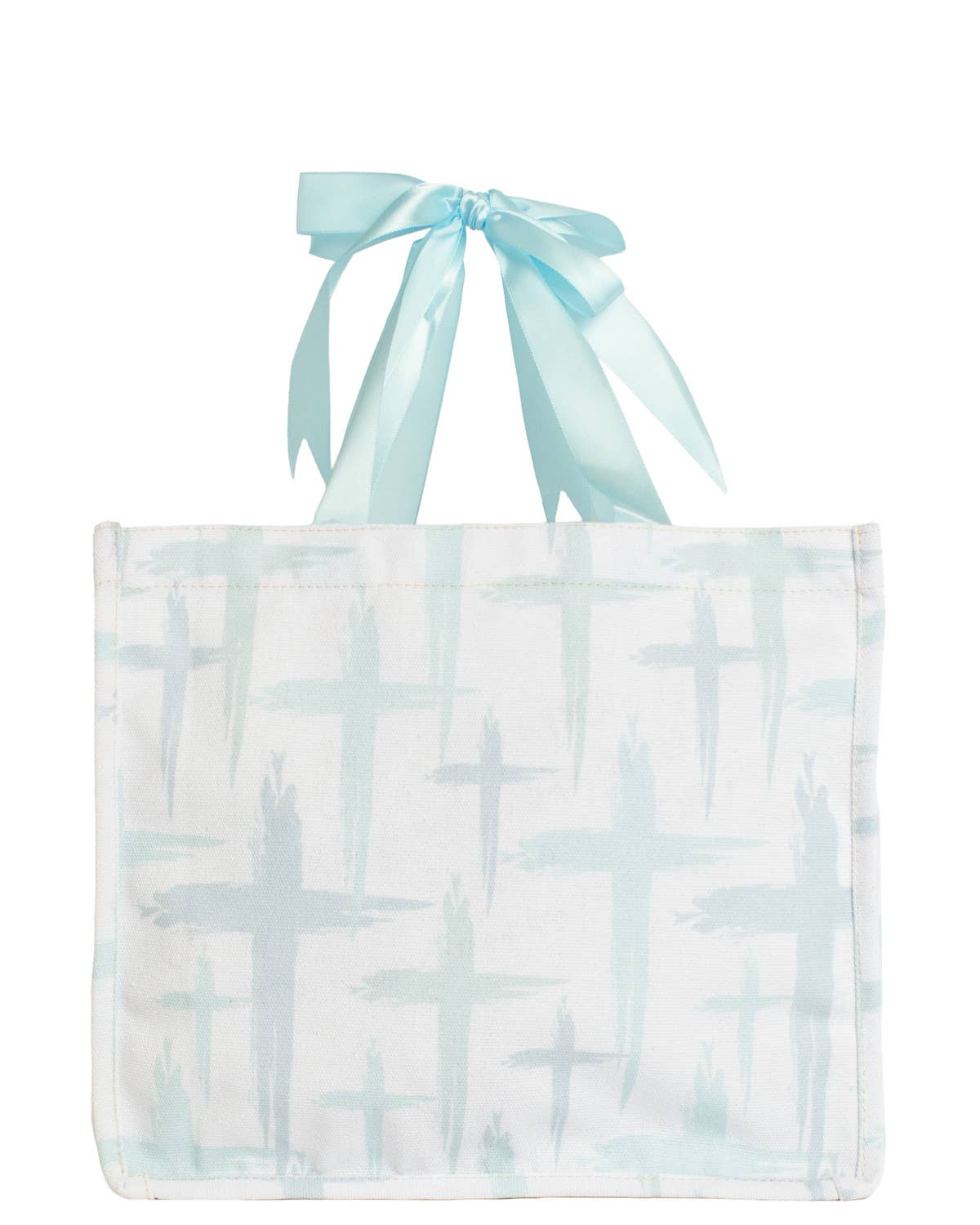 Have Faith Gift Tote White/Light Blue 12x10x5
