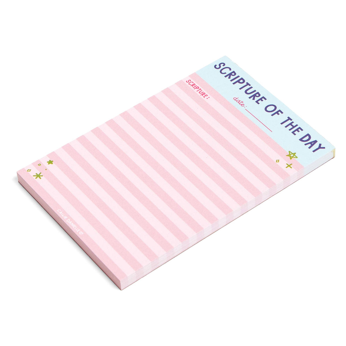 Scripture of the Day Pink 4x6 Notepad