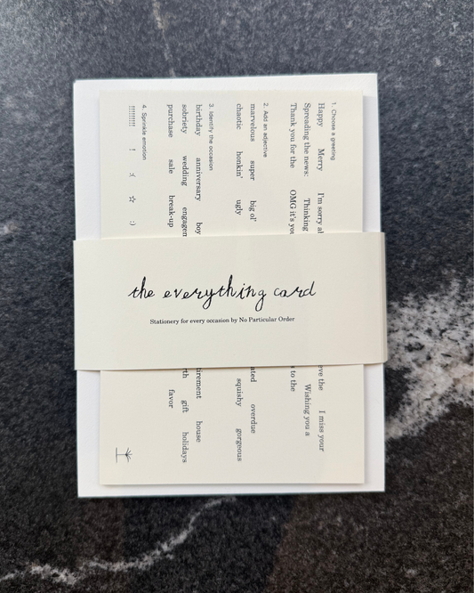 The Everything Card: stationery for every occasion