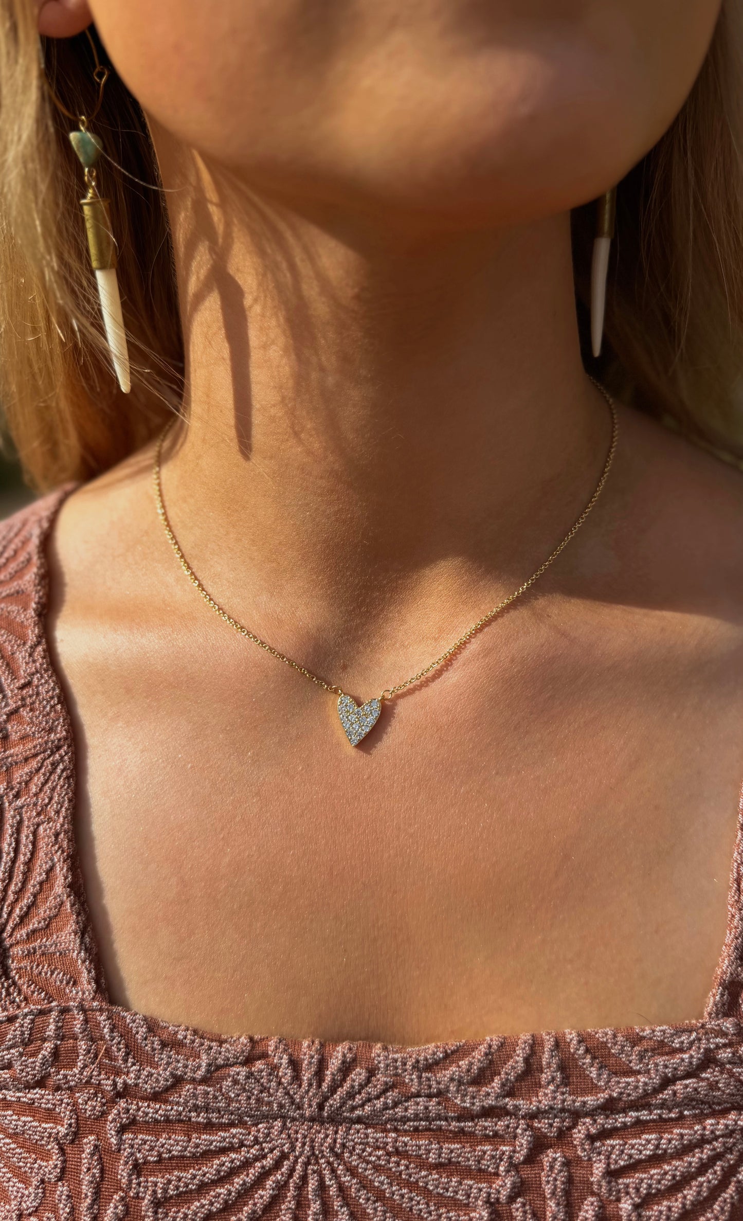 Mini Heart Big Love Necklace