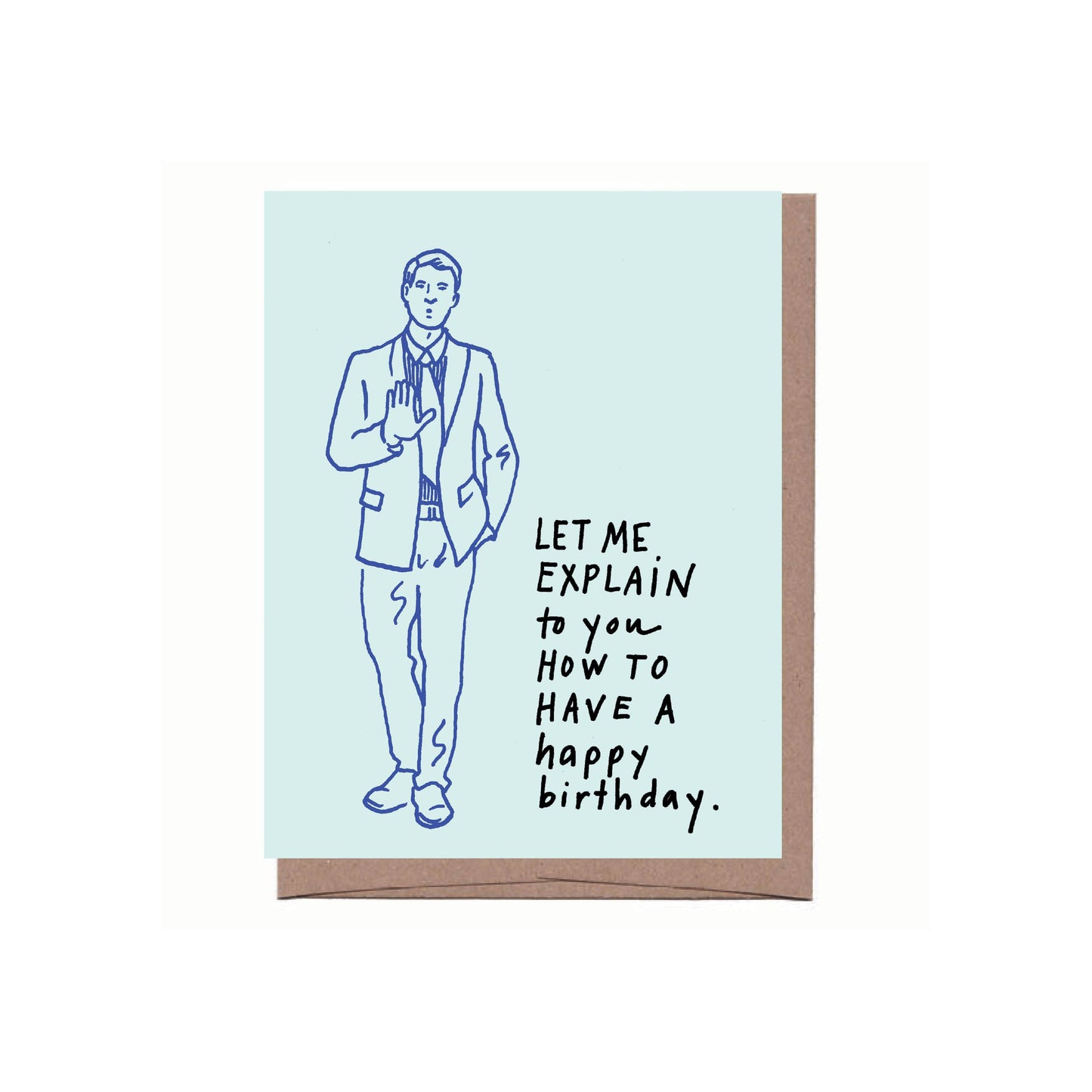 Mansplaining Birthday Greeting Card