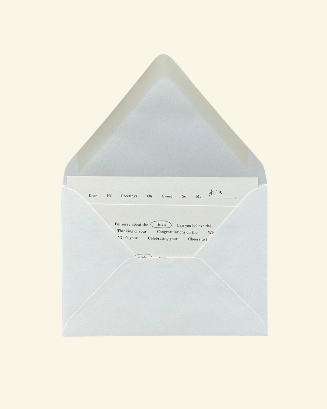 The Everything Card: stationery for every occasion