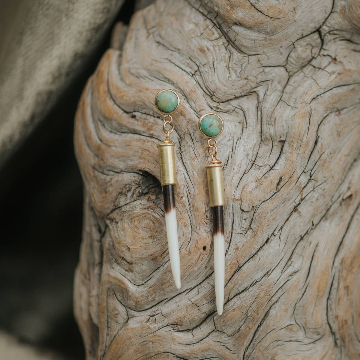 Yellowstone Beth Dutton Quill Studs | Turquoise