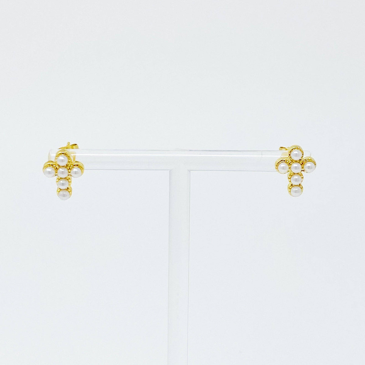 Dainty Cross Stud Earrings