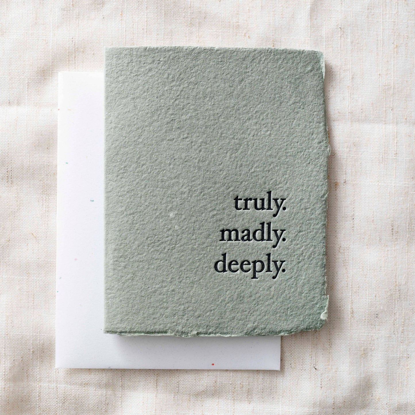 Truly Madly Deeply | Love Wedding Anniversary Greeting Card