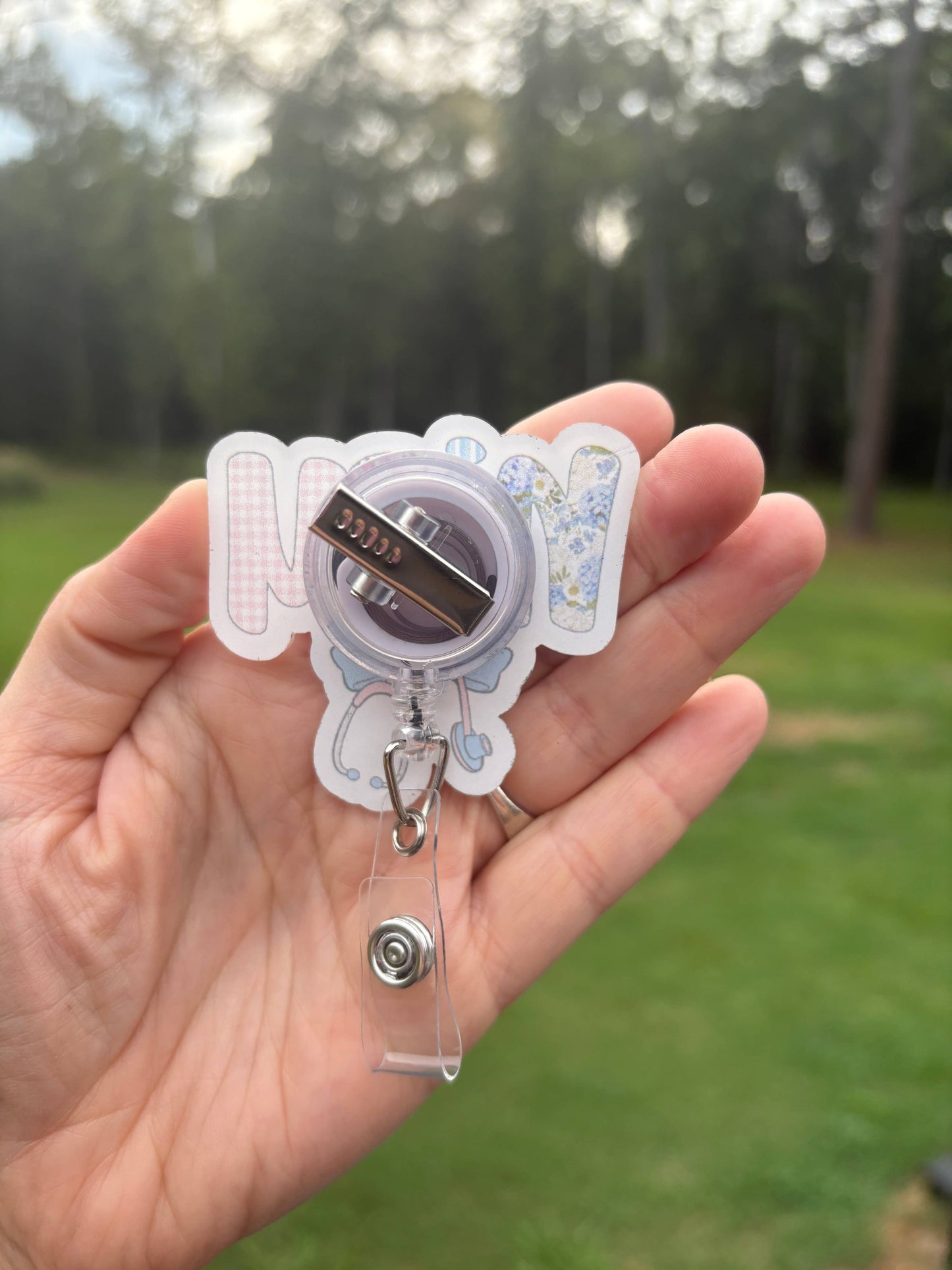 NICU Badge Reel – Retractable ID Holder for Nurses