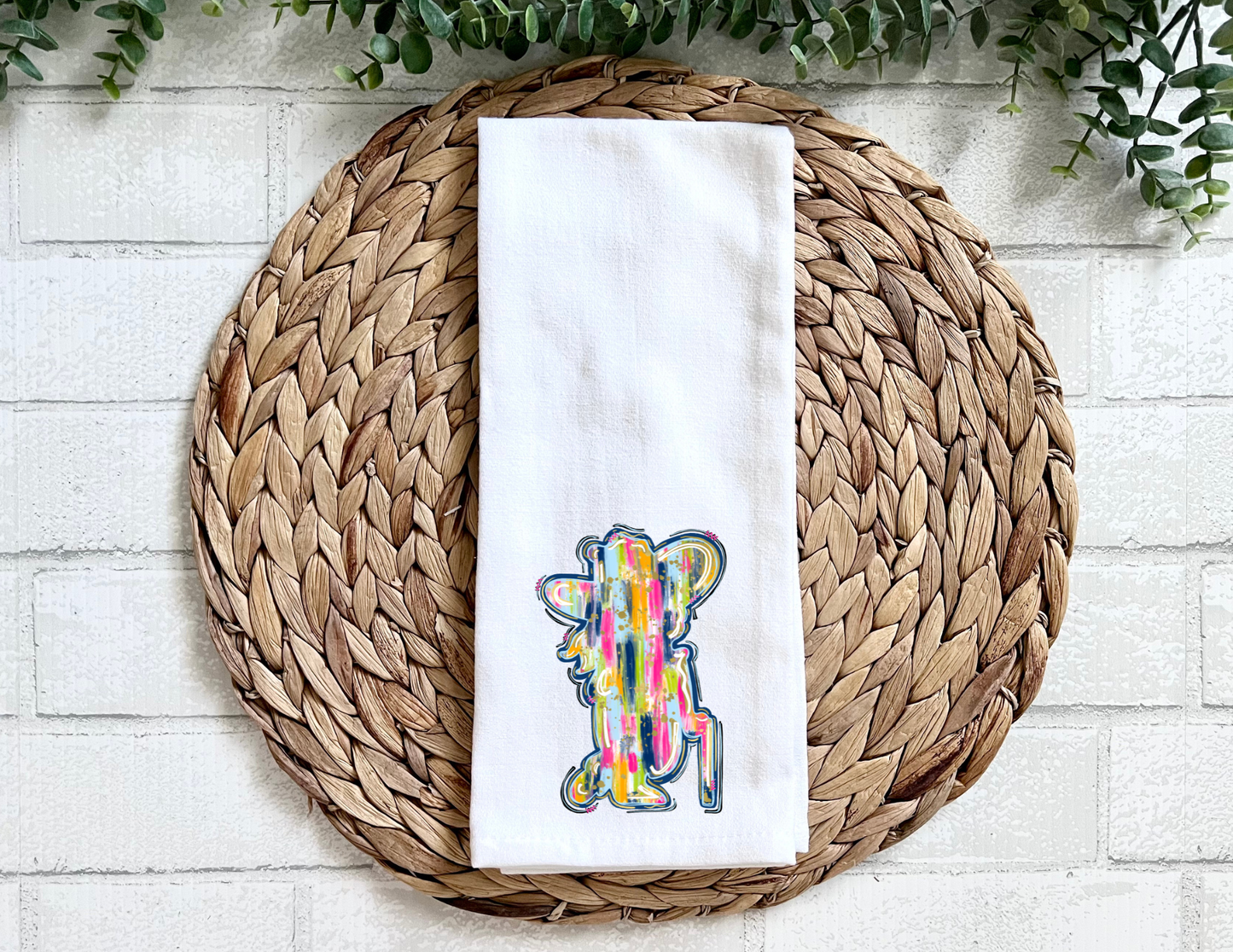 Abstract Colonel Reb Decorative Tea Towel