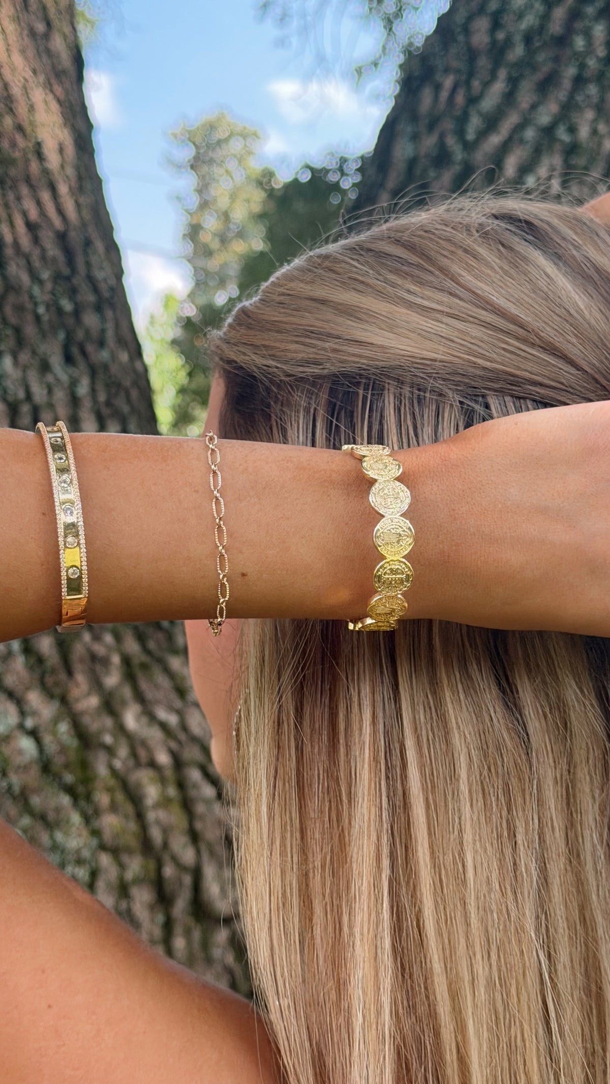 Shield of Faith Cuff Gold