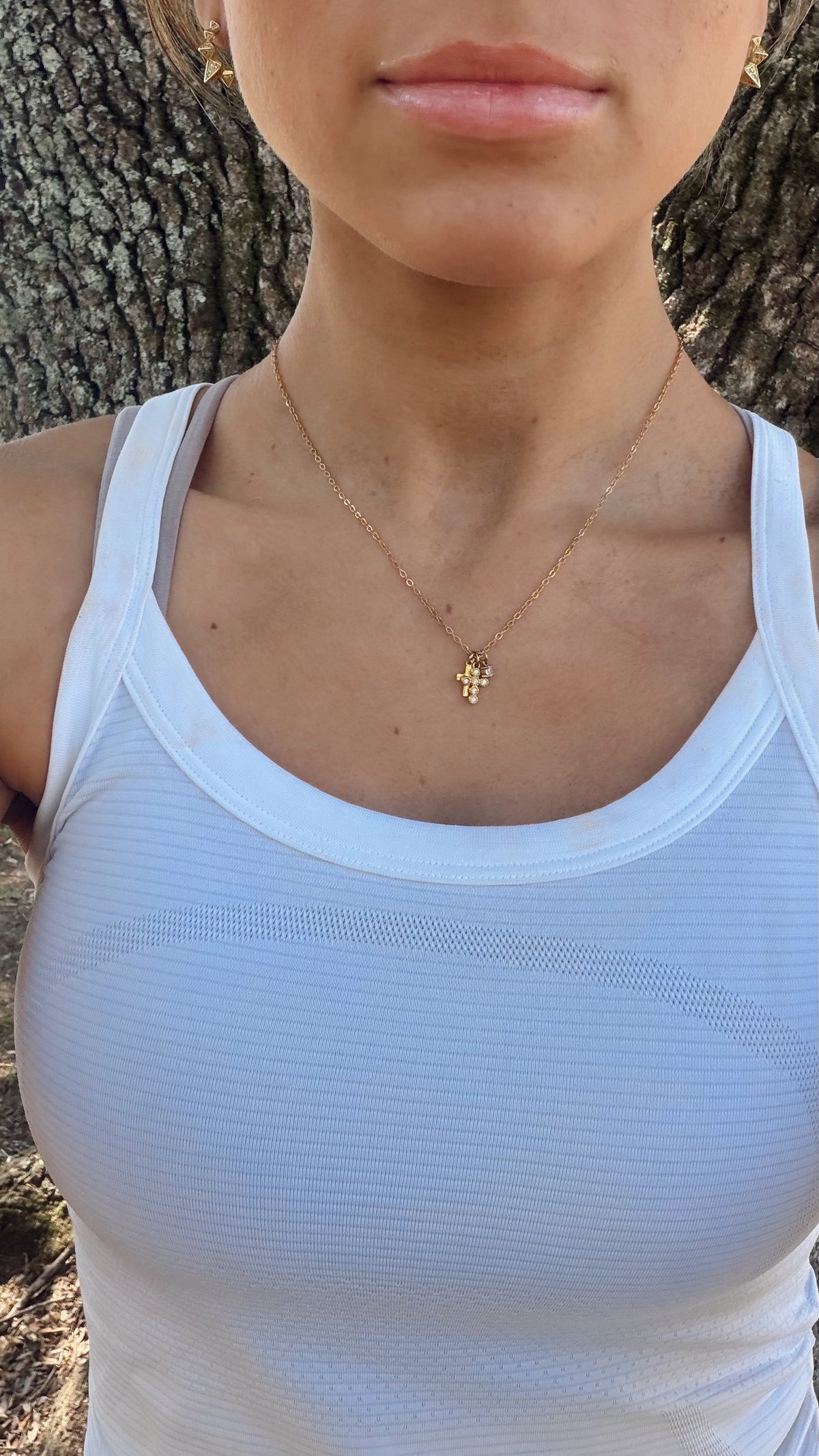 Forever Duo Cross Necklace
