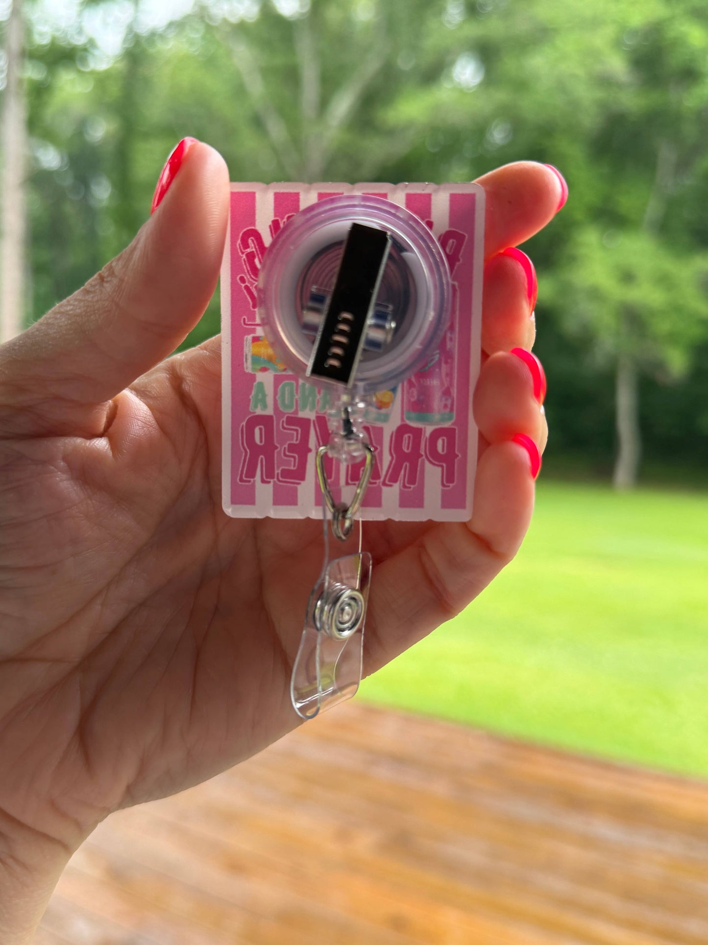 Alani Prayer Badge Reel – Pink Energy Drink ID Clip