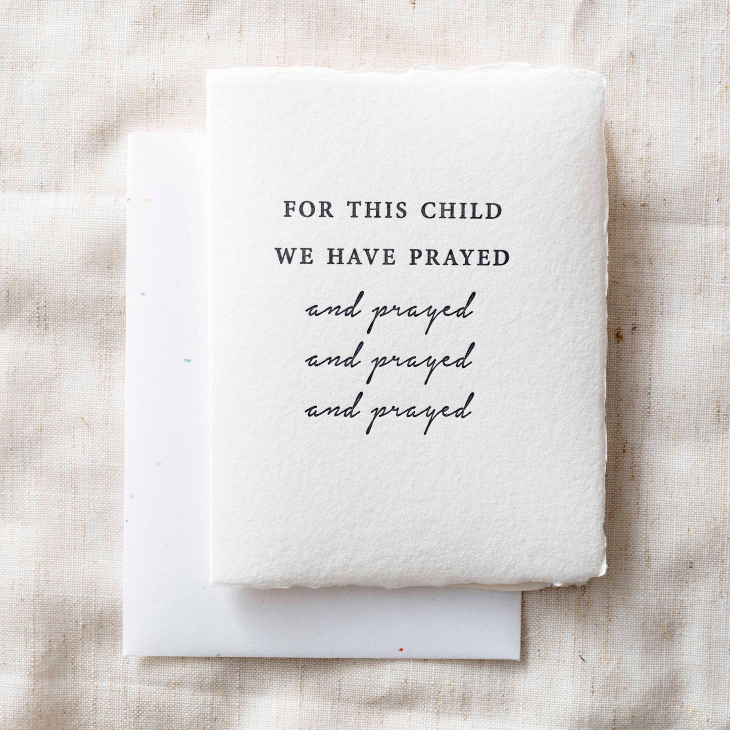 For this child we have prayed | Baby/Religious Card