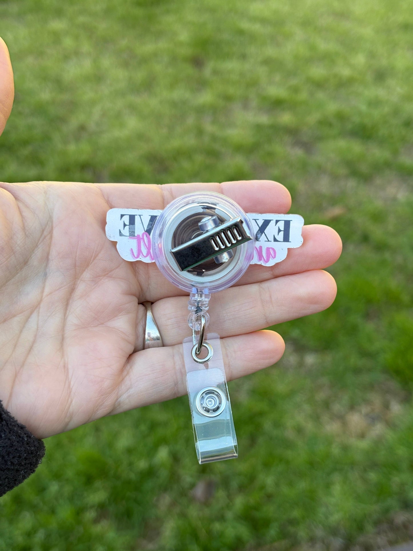 Expensive and Difficult Acrylic Badge Reel