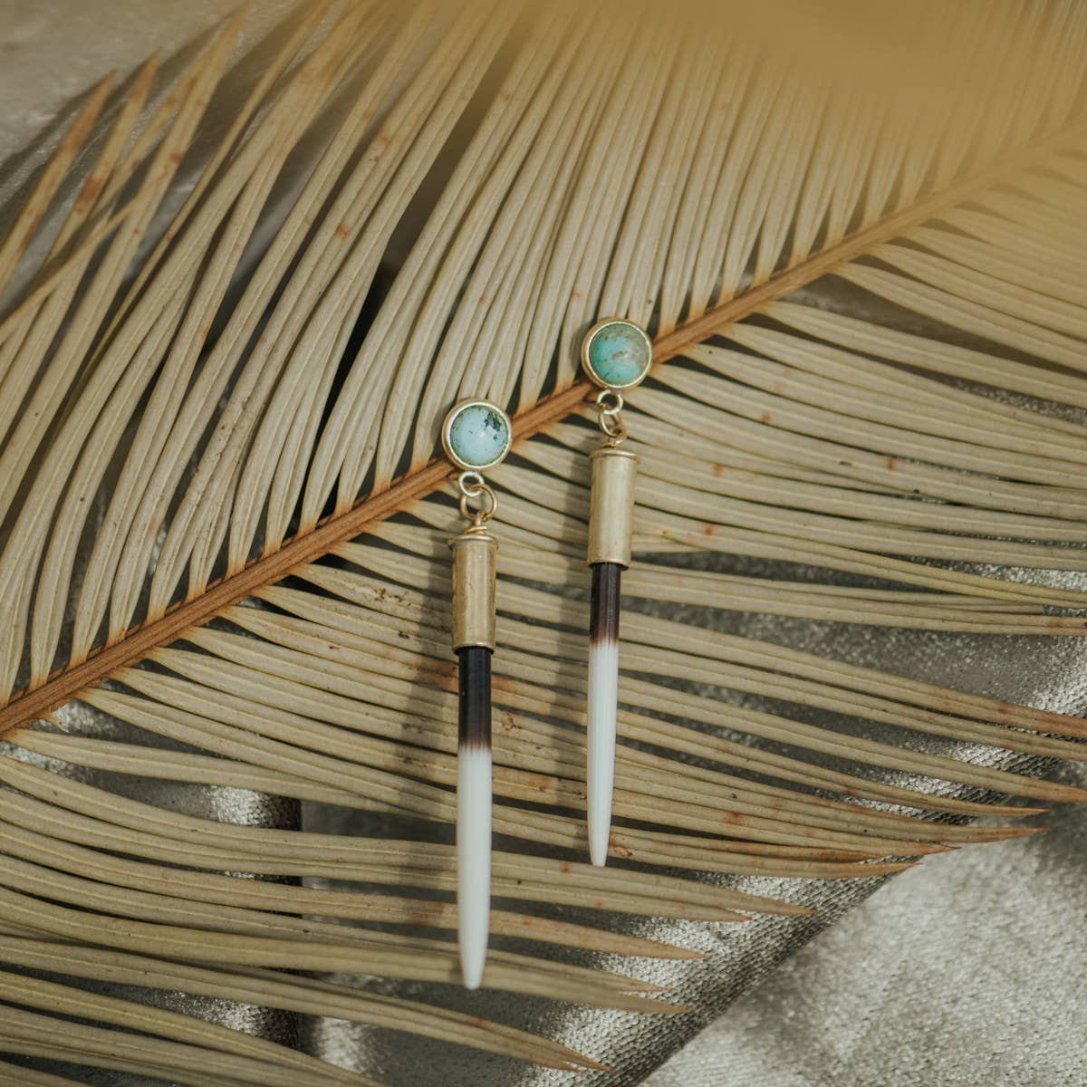 Yellowstone Beth Dutton Quill Studs | Turquoise